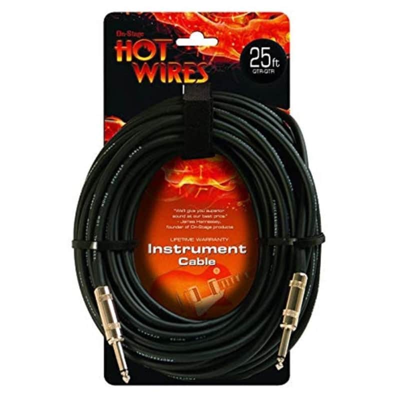 On-Stage 25 ft. 1/4 to 1/4 Microphone Cable image 1