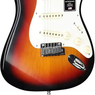 Fender American Ultra Luxe Vintage '50s Stratocaster Electric Guitar. Maple Fingerboard, 3-Color Sunburst image 2