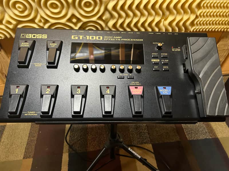 Boss GT-100 Version 2.0 Guitar Effects Processor 2014 - Present - Black image 1