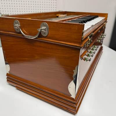 Harmonium - for Yoga, Meditation, Palitana reeds with soothing tone , large air chamber , seasoned Teak wood image 3