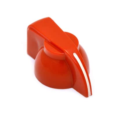 P-300R (1) Red Chicken Head Knob for 1/4" Solid Shaft GUITAR/BASS/AMP/PEDAL