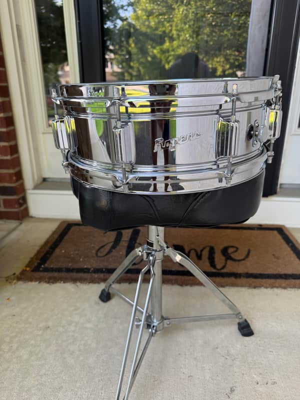 PowerTone 5x14" 8-Lug Brass Snare Drum with "Beavertail" Lugs image 1