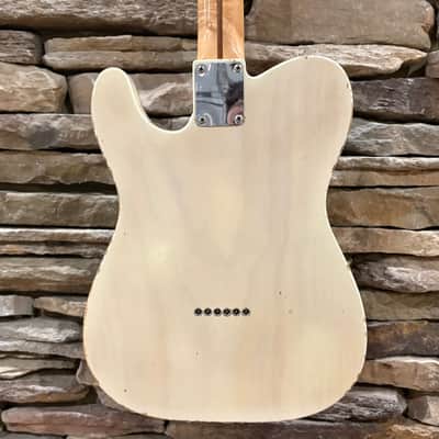 Fender Telecaster 1955 - Blonde "White Guard" w/ Original Tweed Case image 10