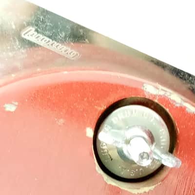 Ludwig Temple Blocks#100 Concert 5x Vintage 70s Block Logo Chrome Mount Wood Red image 3