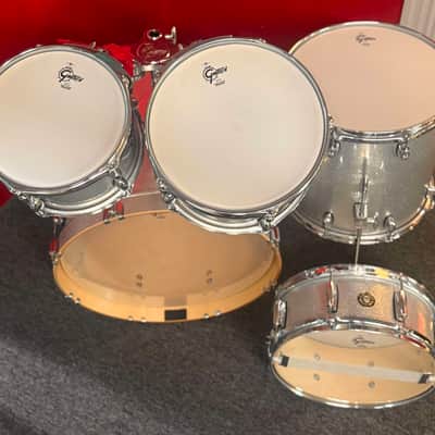 Gretsch Drums Catalina Maple 5 Piece Shell Pack with Snare Drum Silver Sparkle image 15