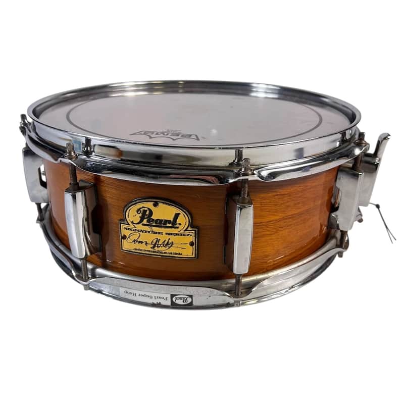 Pearl Omar Hakim Signature 13x5 Mahogany Wood Snare Drum image 1
