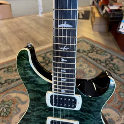 PRS SE Custom 24 Quilt, Teal Black #400 W/ Free Shipping & Gig Bag image 5