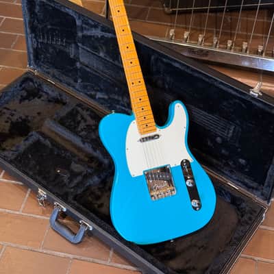 2025 Fender American Pro II Telecaster - Miami Blue with Case image 2