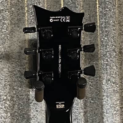 ESP LTD EC-1000T CMT Quilt Top Charcoal Burst Guitar #1789 Used image 6