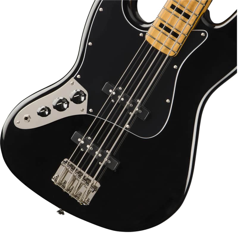Squier Classic Vibe '70s Jazz Bass Left-Handed, Maple Fingerboard, Black image 1