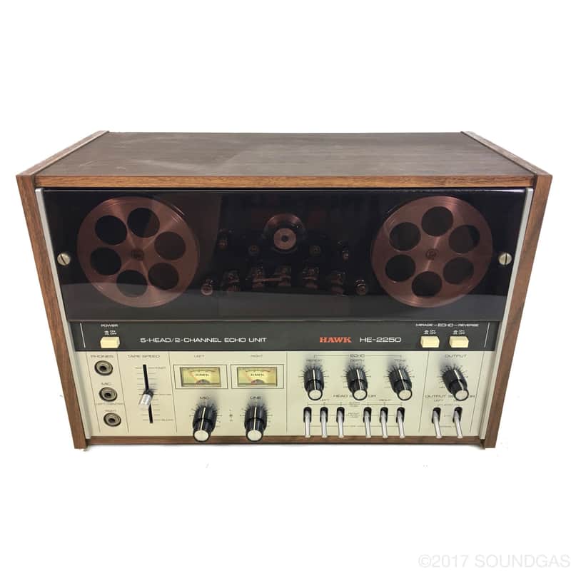 Hawk HE-2250 Superb Stereo Tape Delay - 5-Head/2-Channel Echo | Reverb