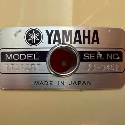 YAMAHA RECORDING CUSTOM 12" x 10" RACK TOM / STAGE WHITE TT-912RF MADE IN JAPAN image 7