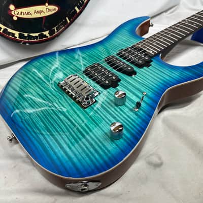Charvel Dinky DK24 HSH 2PT Doublecut Electric Guitar with Case - Caribbean Burst image 17