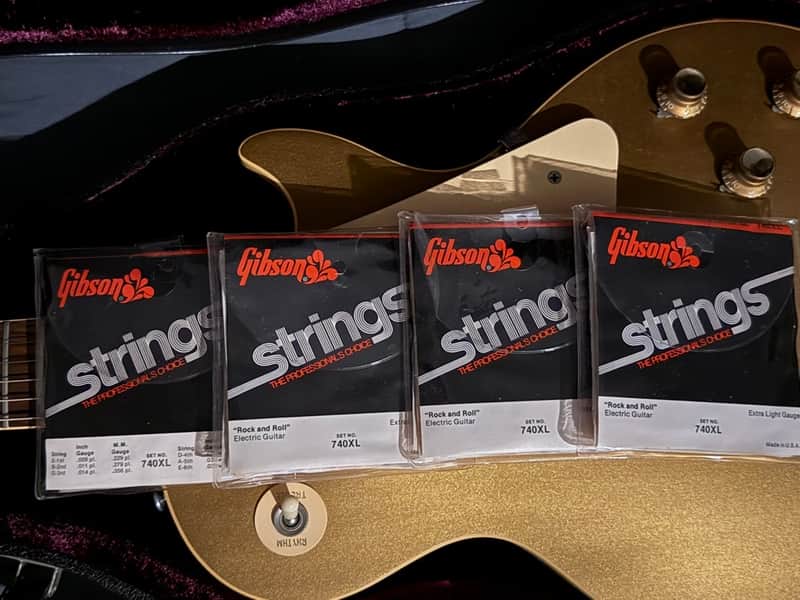 Vintage 1970s Gibson 740XL Rock & Roll Guitar Strings - Mid-70s Case Candy NOS image 1