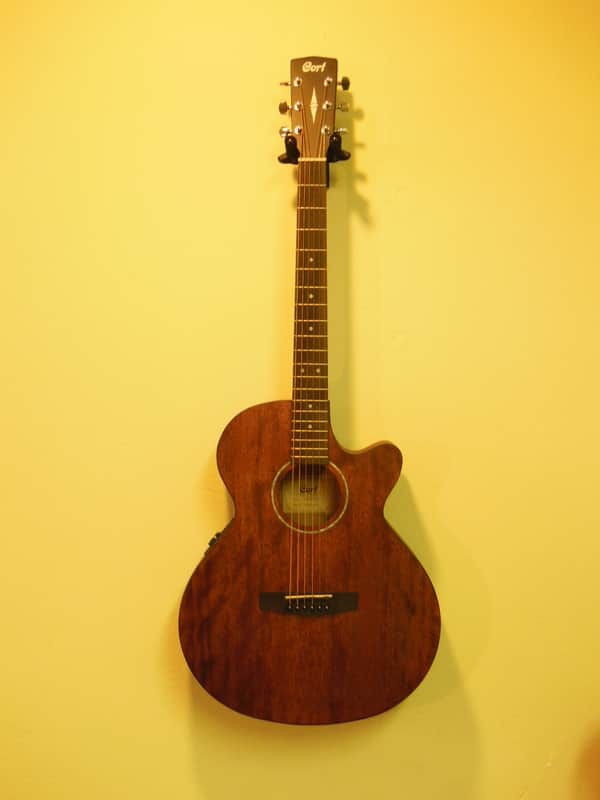 Cort SFX-MEM OP Mahogany Venetian Cutaway with Electronics Open Pore Natural image 1