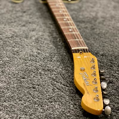 Tokai Telecaster ATEB-Maverick YS/R in Old Yellow Sunburst with Maverick Super VEE Tremolo S/N 18088 image 13