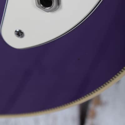 Orange Glenn Hughes Signature O Bass Electric Bass Guitar Purple with Gig Bag image 6