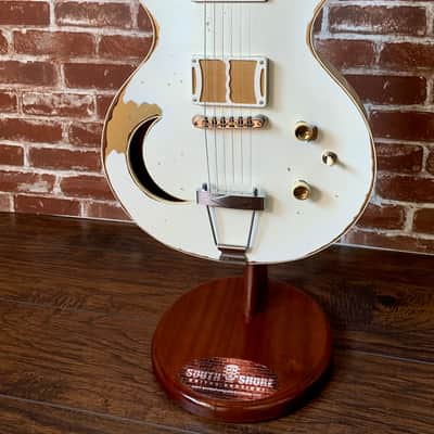Ronin Badmoon 2020 White Over Gold Relic (White Falcon Style) New *Last one ever* Clean Demo added. (Authorized Dealer image 5