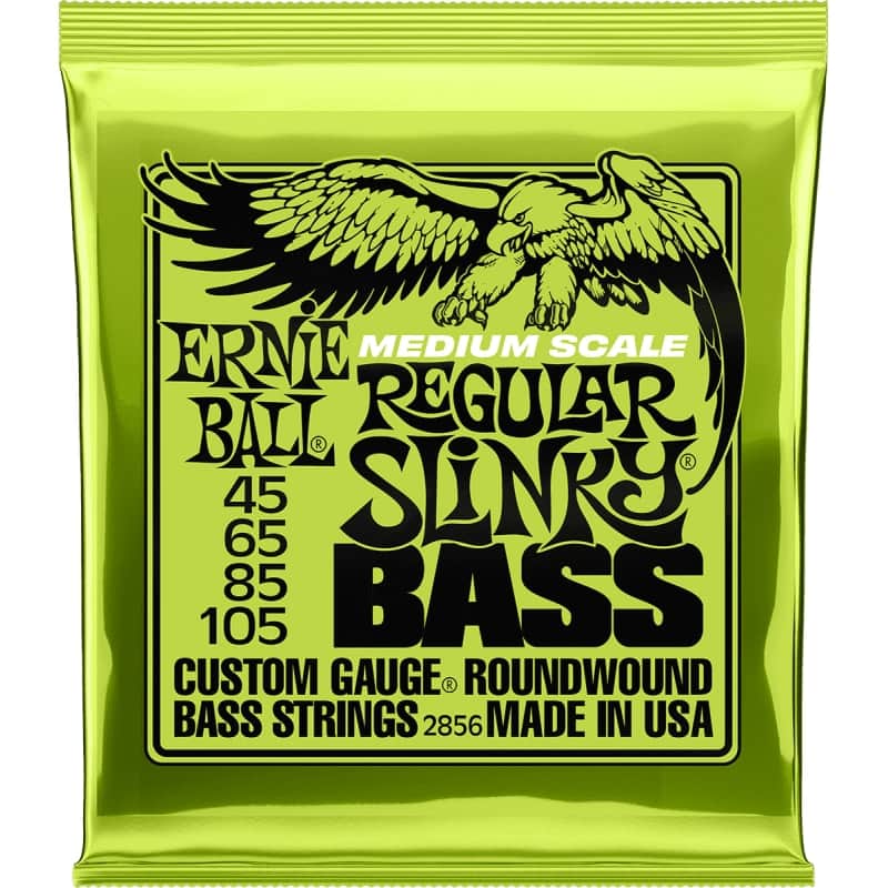 Ernie Ball 2856 Medium Scale Regular Slinky Bass Strings (45-105) image 1