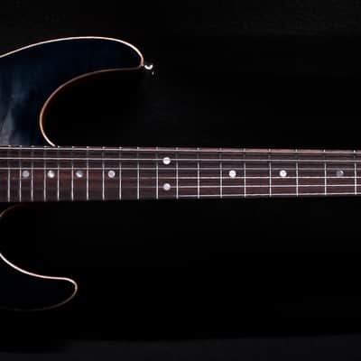 Suhr Modern Custom Mahogany 2015 Faded Trans Whale Blue Burst Quilt Top image 2