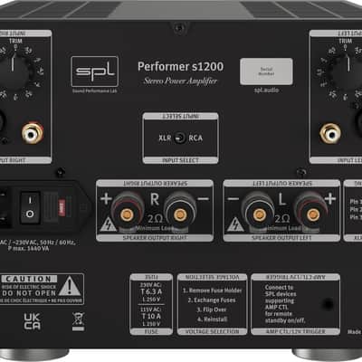SPL Performer s1200 Stereo High Power Amplifier (Black) image 2