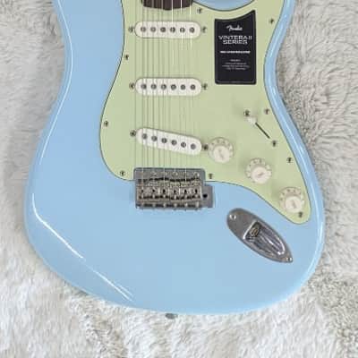 Fender Vintera II Road Worn '60s Stratocaster Electric Guitar, Sonic Blue w/Case image 1