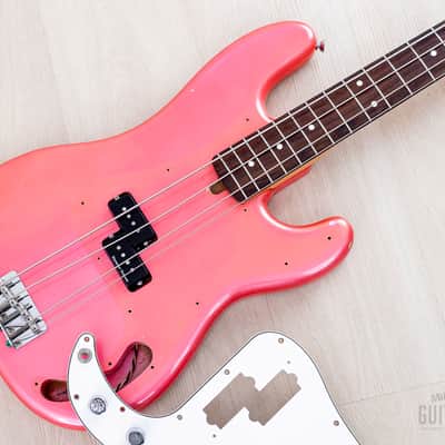 1985 Fender Precision Bass ‘62 Vintage Reissue PB62-55 Metallic Pink w/ Seymour Duncan & Case, Japan MIJ Fujigen image 22