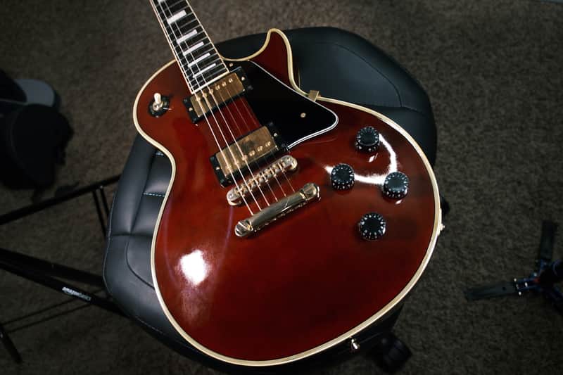 Orville by Gibson LPC Les Paul Custom with Rosewood Fretboard 1991 Wine Red image 1