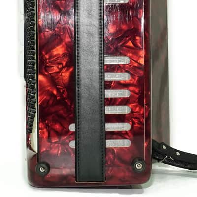 Weltmeister Accordion 120 Bass, German Keyboard Piano Accordian, New Straps and Soft Bag, 2737 image 10