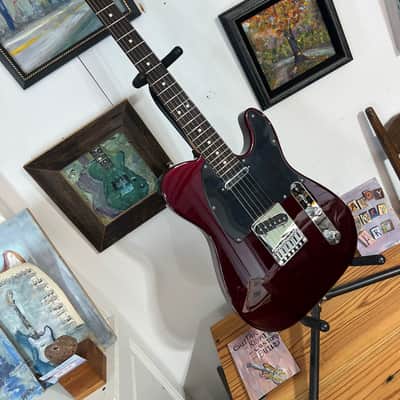 Fender Player II Modified Telecaster Oxblood repaired 24 - Oxblood image 1
