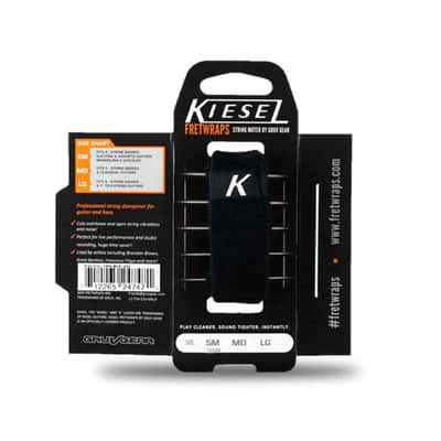 Gruv Gear Kiesel FretWraps String Muter 1-Pack (Black, Medium) (FW-KSL-1PK-BLK-MD) image 1