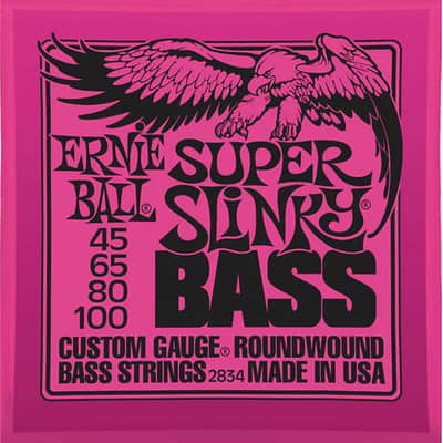 Ernie Ball 2834 Super-Slinky Electric Bass Guitar Strings - 6 PACK image 1