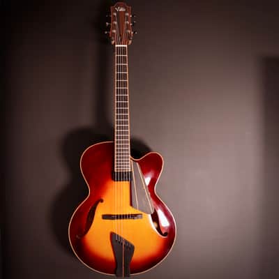 2022 Viteri Custom 16-inch F-hole Acoustic Archtop with Floating Kent Armstrong image 2