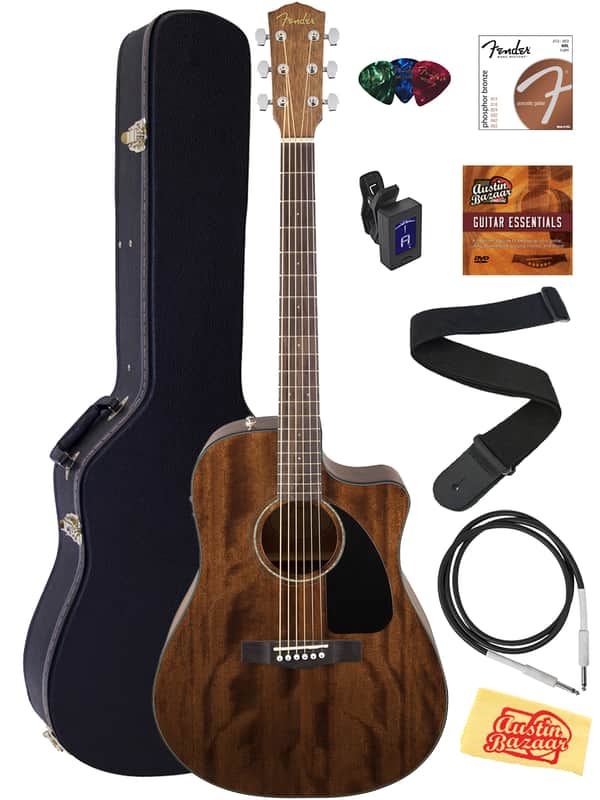 フェンダー　エレアコ CD-60CE ALL MAHOGANY Amazon.com: Fender CD-60SCE All-Mahogany Dreadnought Cutaway