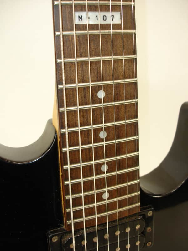 ESP LTD M-107 7-String Electric Guitar - Black | Reverb