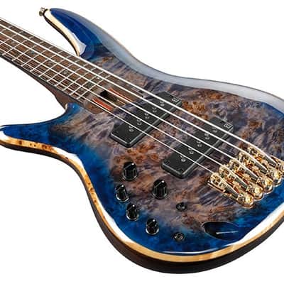 Ibanez SR2605L 5-String Left-Handed Electric Bass Guitar Cerulean Blue Burst SR2605LCBB + Ibanez Gig Bag - Brand New image 2