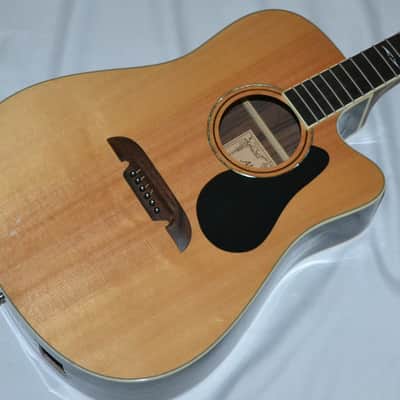 Alvarez AD710CE Artist Series Dreadnought Acoustic Guitar, PROJECT for REPAIR Natural image 1