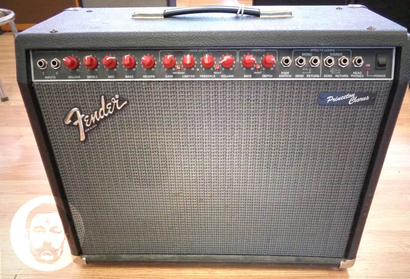 Fender Princeton Chorus Red Knob 2x10 Combo Amp w/ footswitch image 1