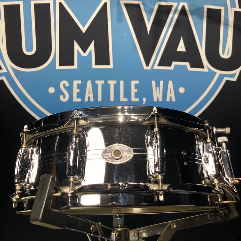 Slingerland No. 192 TDR 5×14″ 10-Lug Snare Drum Chrome Over Brass