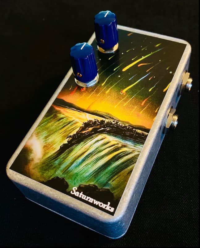 Saturnworks 2 Input Channel Active Pedalboard Summer / Mixer / Combiner Pedal with Aux Input  for MP3 / Phone / Computer -- Handcrafted in California image 1