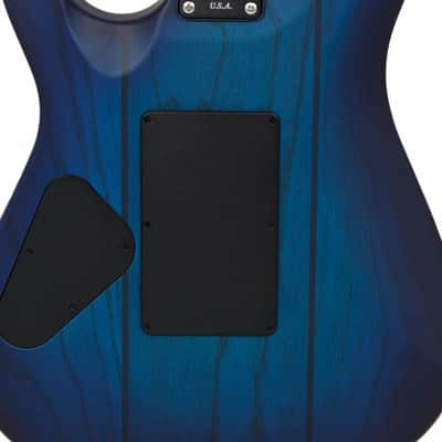 Schecter  USA Custom Sunset 24 FR Trans Sky Blue E-Gitarre image 6