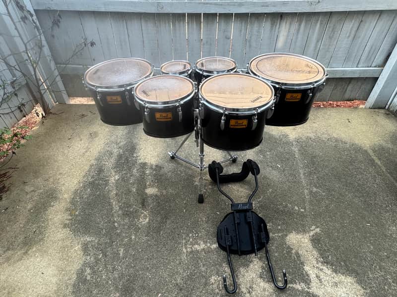 Pearl  Championship Marching Tenors Large Setup image 1