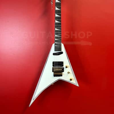 Jackson Concept Rhoads RR24 HS White with Black Pinstripes Ex Demo Only Exposed image 1
