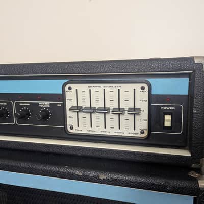 Vintage 1970s Acoustic Control Corp Model 230 Head & 403 4x12 Cab Stack w/ Original Cover imagen 9