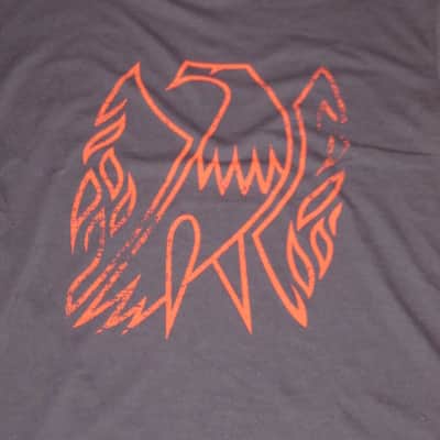 new A+ (with hang tag) genuine Gibson Firebird T-Shirt M (Medium), Black with Red Graphic, 60% Cotton / 40% Polyester - short sleeve GIBS-GA-FBBMM (GA-FBBMM) UPC # 711106533896 image 3