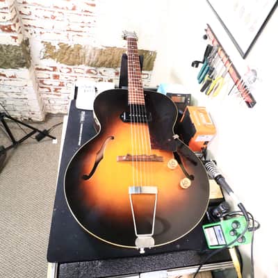 1950 Gibson ES-125 Archtop Electric Guitar, Case image 16