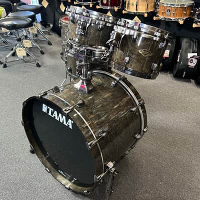 Tama WBS52LUSTGCT Starclassic Walnut/Birch 10/12/14/16/22" Drum Kit Set in Gloss Charcoal Tamo Ash image 3