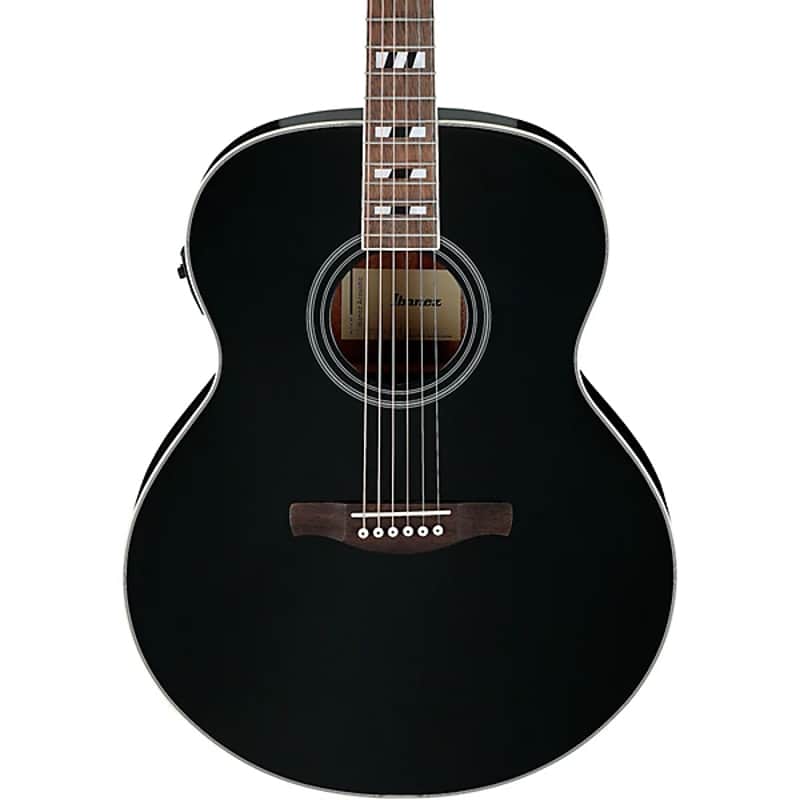 Ibanez AJ70M1EBK Artwood Jumbo Acoustic-Electric Guitar - Black High Gloss image 1