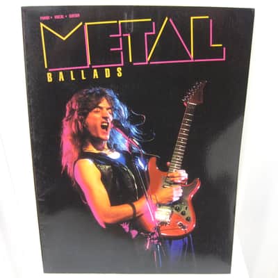Metal Ballads Piano Vocal Guitar Sheet Music Song Book Songbook image 1