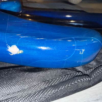 MIJ Fender Prophecy II Bass PJ  1993 - 1994 - Sapphire Blue Transparent with GIg Bag image 11